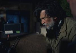 Víctor Erice en el rodaje de 'Cerrar los ojos'.