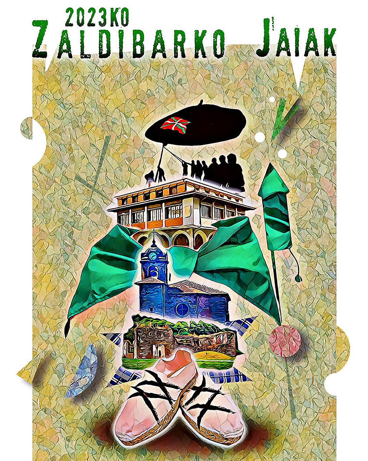 Cartel ganador de las fiestas de Zaldibar