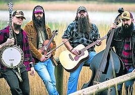 El cuarteto alavés de cuerdas Moonshine Wagon.