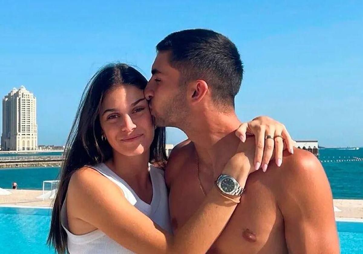 La pareja, de vacaciones en Qatar después del Mundial.