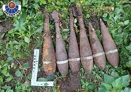 Los proyectiles se encontraron en mal estado de conservación.