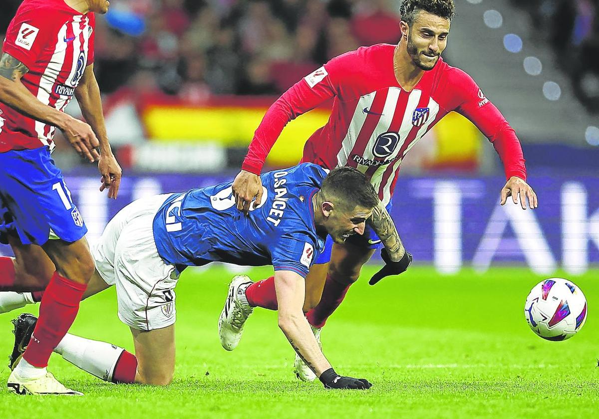 De una pérdida de Sancet en el centro del campo llegó el segundo gol del Atlético.