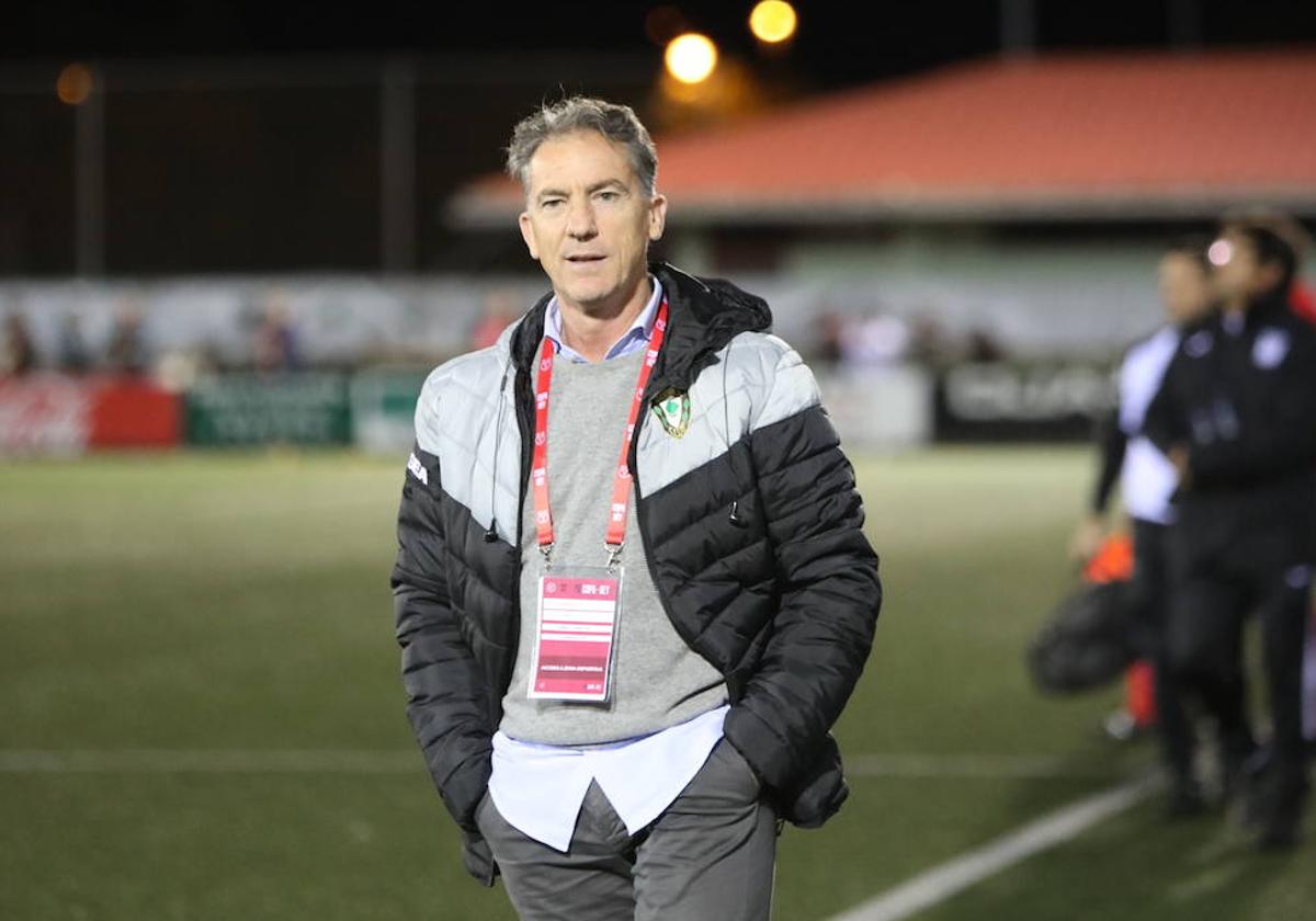 Aitor Larrazabal en el partido de Copa ante el Leganés en Urbieta.