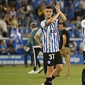 Antonio Blanco llora desconsolado por perderse la eliminatoria ante el Levante