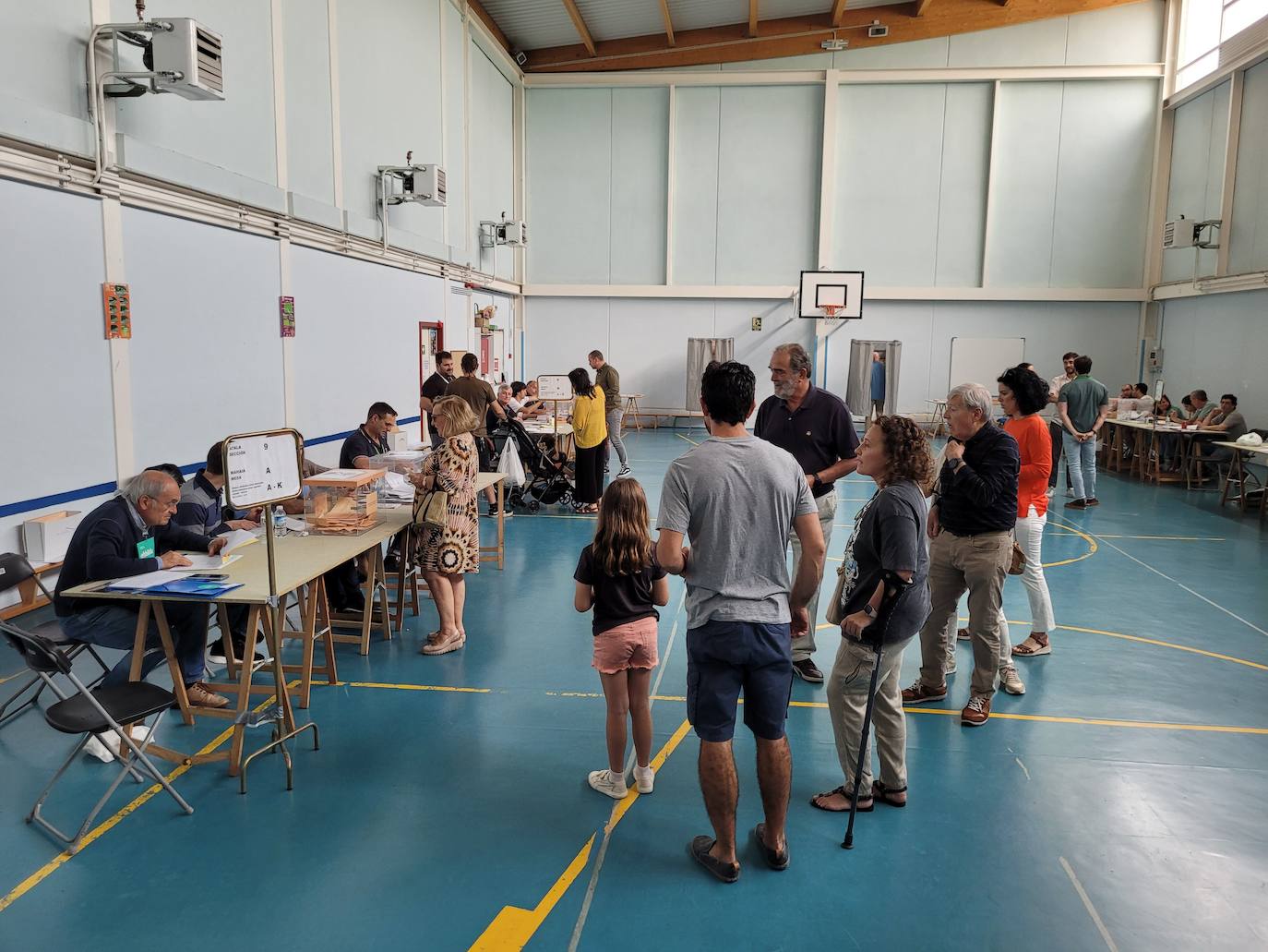 Ciudadanos votando en Leioa durante las pasadas elecciones municipales.