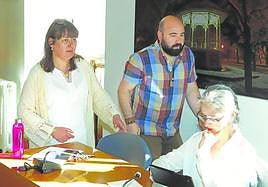 Ferreras y Ubieto en uno de los últimos plenos municipales.