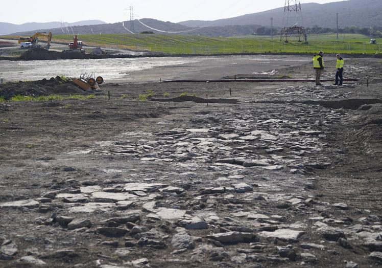 El tramo de calzada romana Iter XXXIV descubierto en Júndiz.