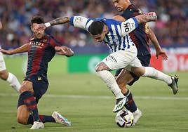 Rioja, Guridi, Miguel, Villalibre, Duarte, Abde... seis ocasiones de gol erradas