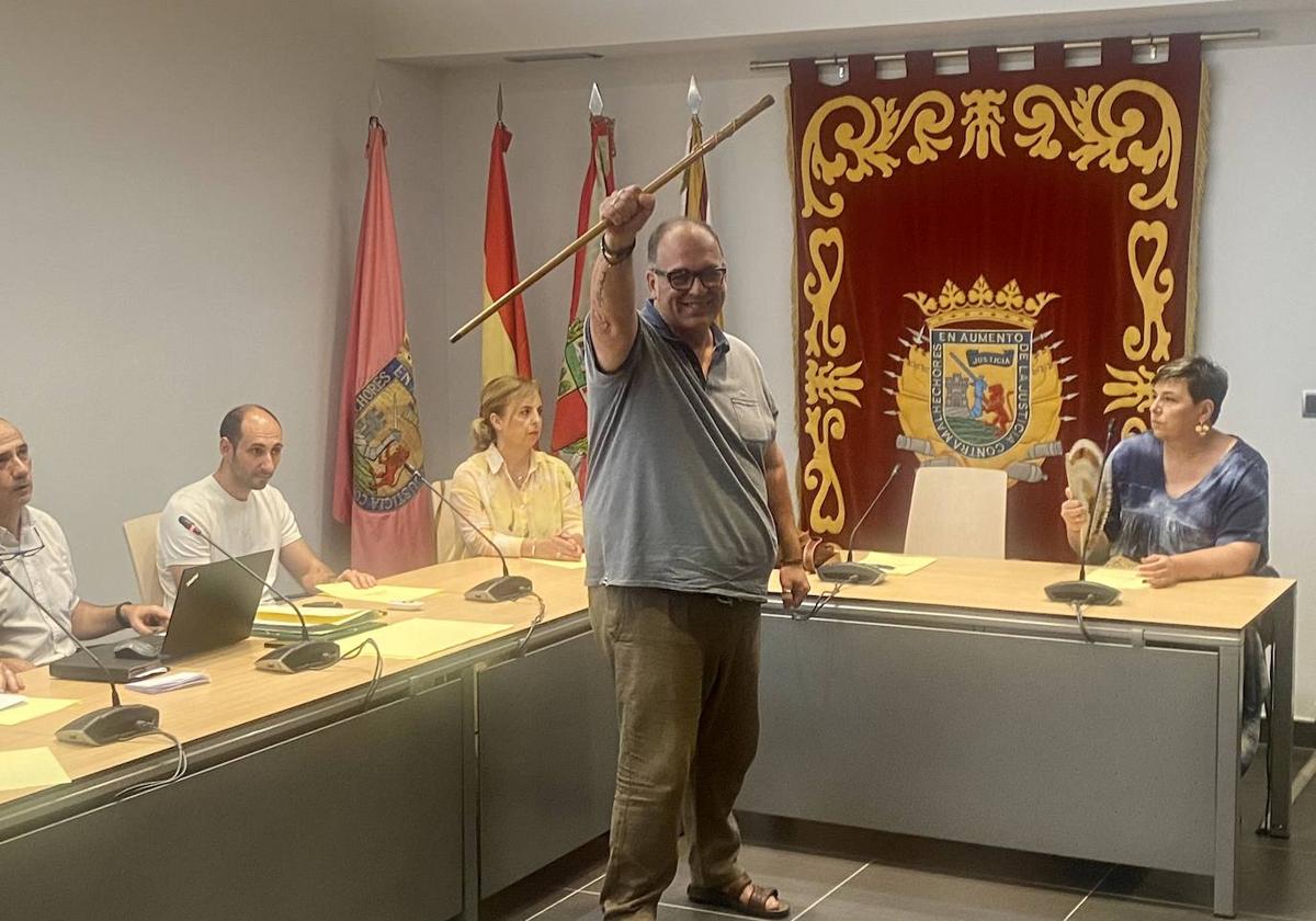 José Manuel Villanueva, recién elegido alcalde de Oion.