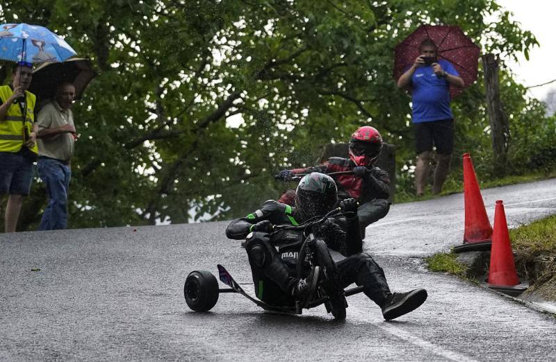 Las imágenes de los valientes y sus goitiberas en Zaldibar