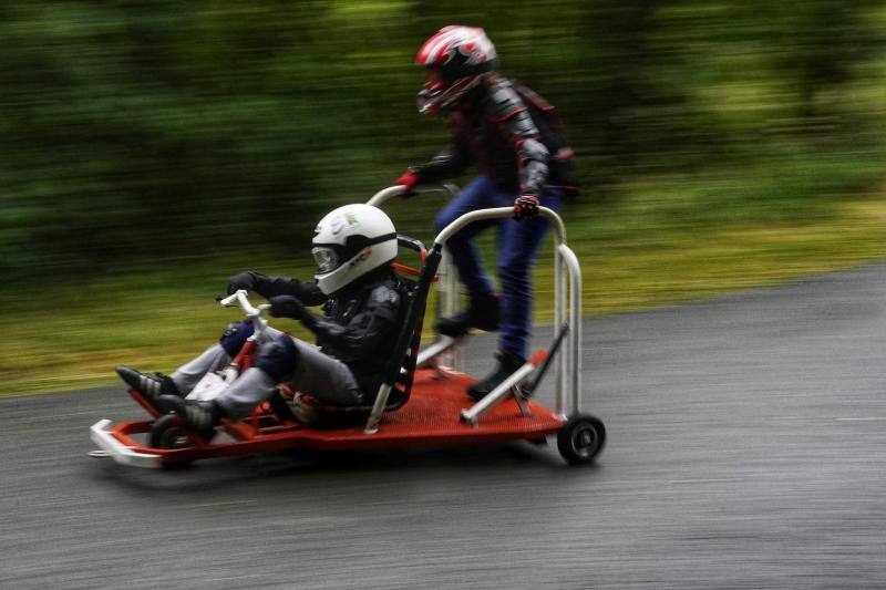Las imágenes de los valientes y sus goitiberas en Zaldibar