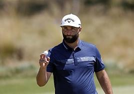 Rahm, en la tercera jornada del US Open.