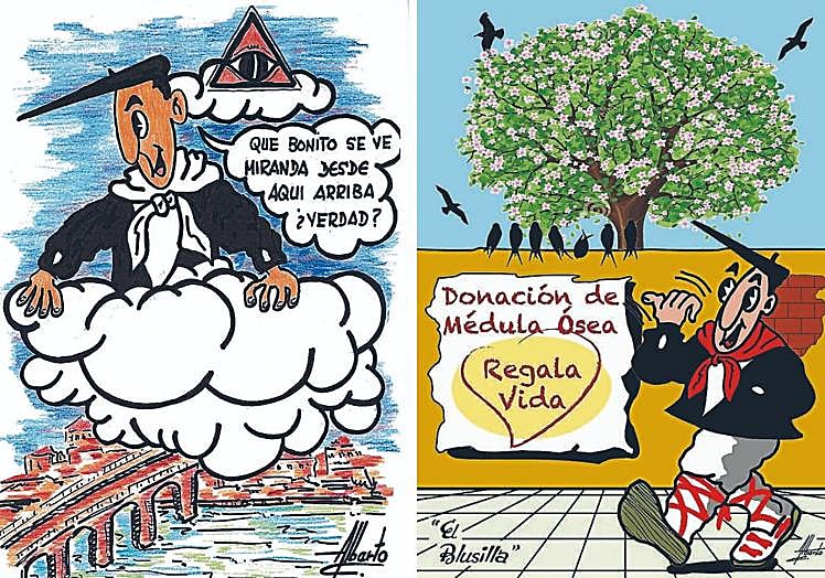 Tomó el relevo. El primer Blusilla de Alberto C. fue un homenaje a su padre tras su fallecimiento. comenzó a dibujar el personaje en el año 2005.