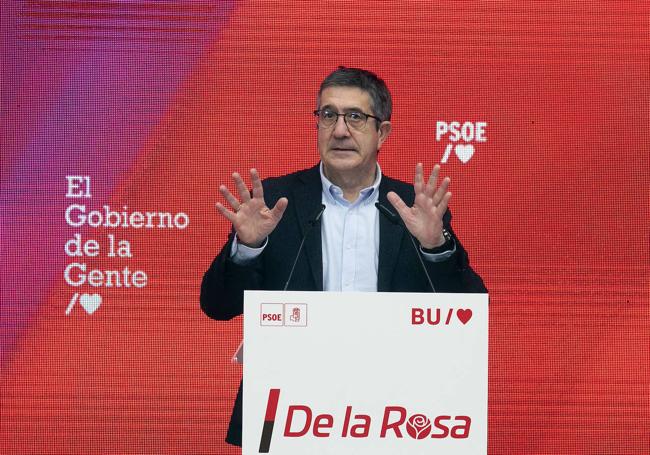 El portavoz del PSOE en el Congreso, Patxi López.