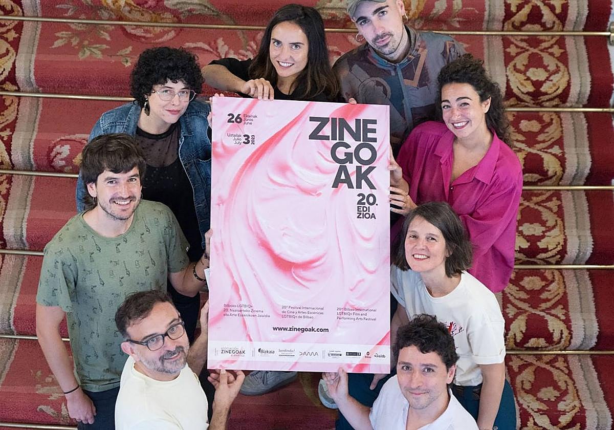 Responsables de Zinegoak en la presentación de su vigésima edición.