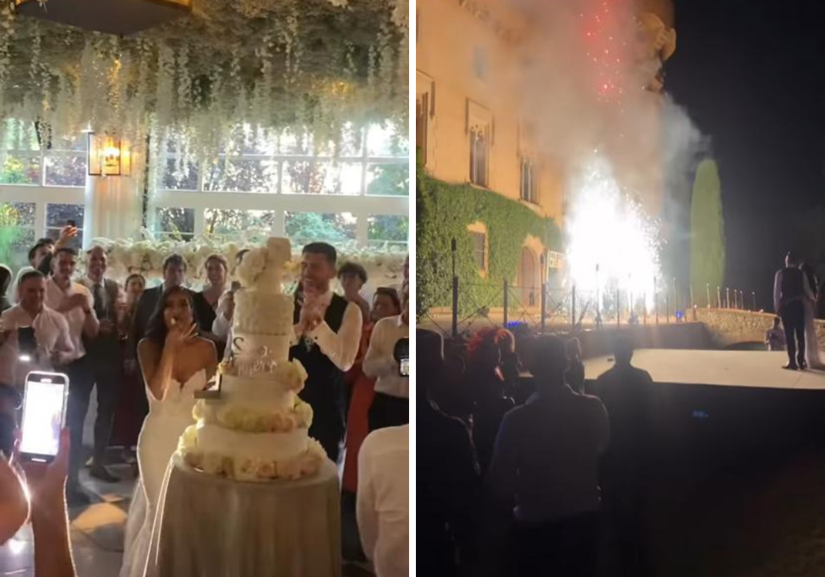 Así ha sido la boda de ensueño de Aymeric Laporte y la bilbaína Sara Botello en Barcelona