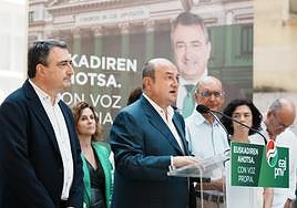 Ortuzar, en la presentación del lema de campaña.