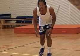 Melwin Panzar, durante una de las sesiones preparatorias.