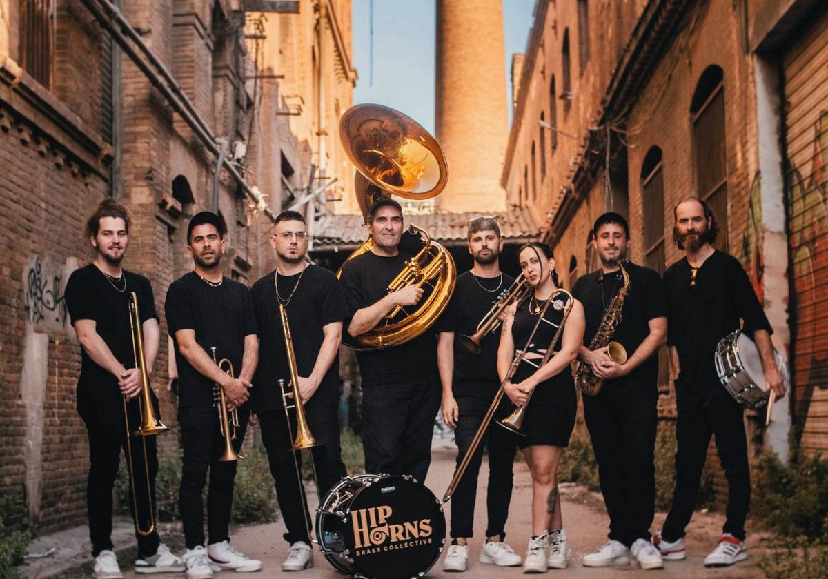 La banda Hip Horns se podrá ver en la avenida Gasteiz, en la Virgen Blanca y en más localizaciones.