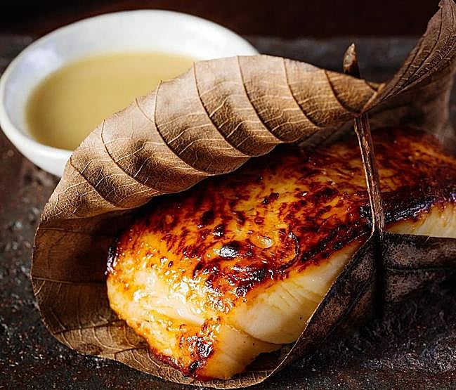 Bacalao negro marinado en miso.