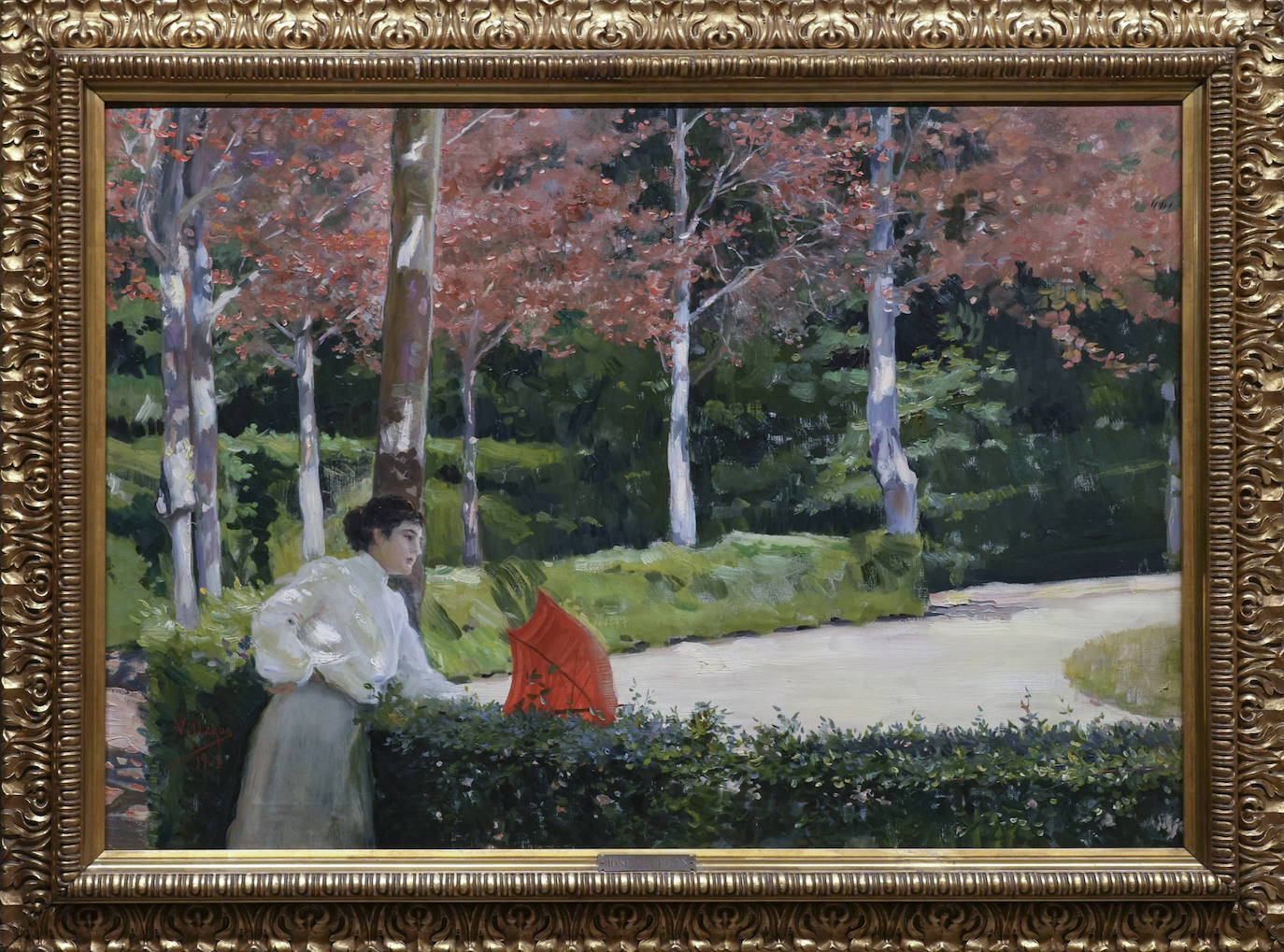 'Recuerdos de La Granja', del pintor José Villegas, una de las últimas adquisiciones del museo. 