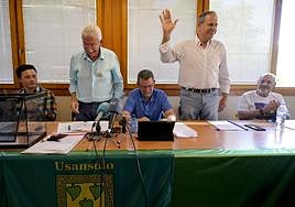 Vista del pleno constitutivo de la comisión gestora de Usansolo.