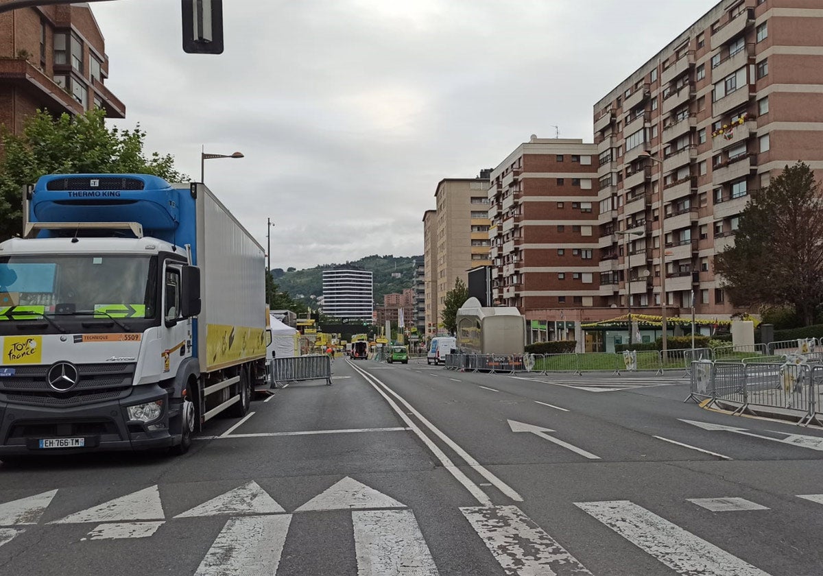 La llegada en el Parque Etxebarria