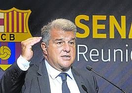 Joan Laporta, presidente del Barcelona.