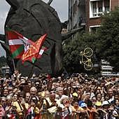 Amorebieta vibra con el paso del Tour: «Ha sido algo único»