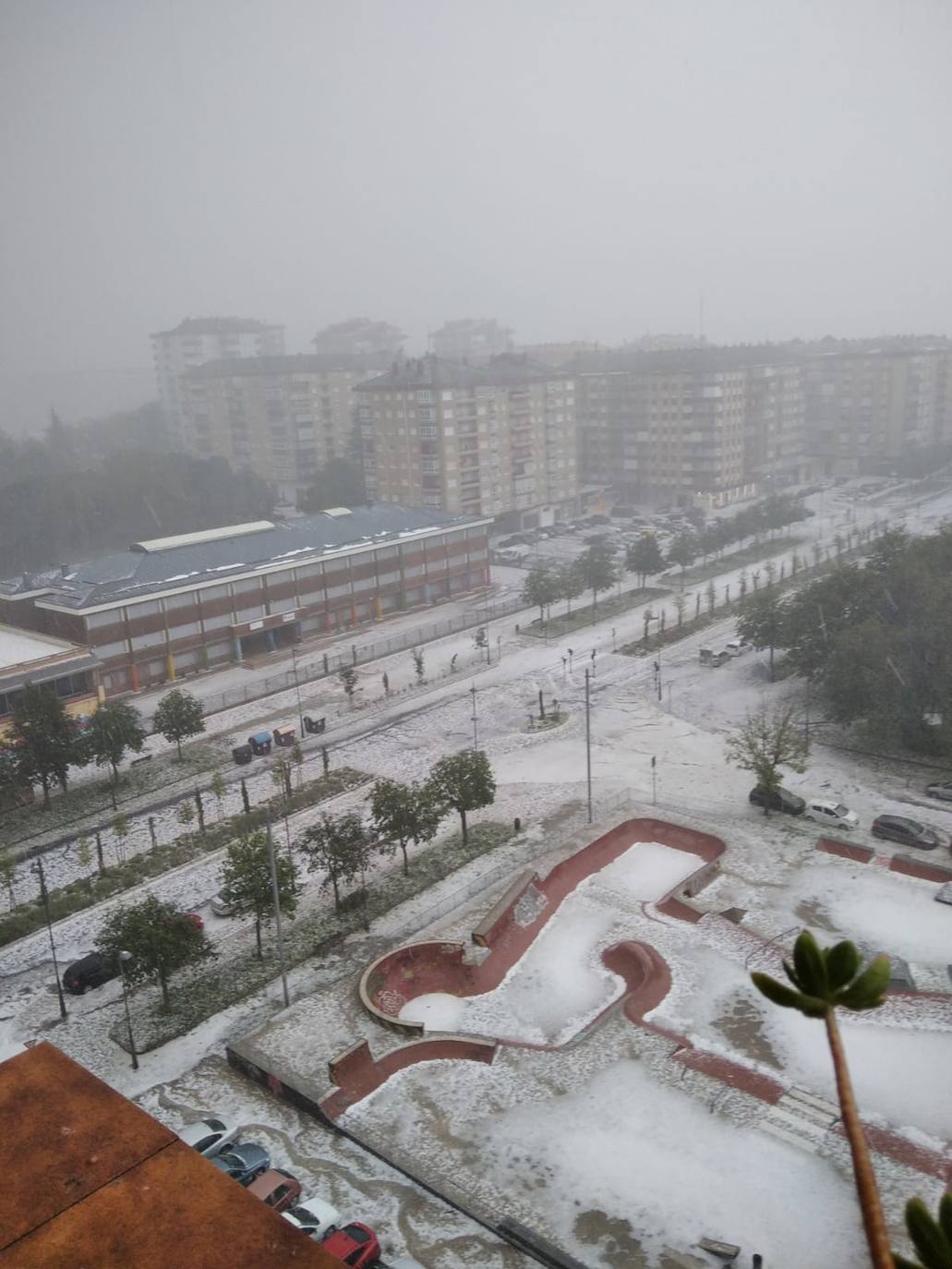 Las fotografías de la granizada de Vitoria