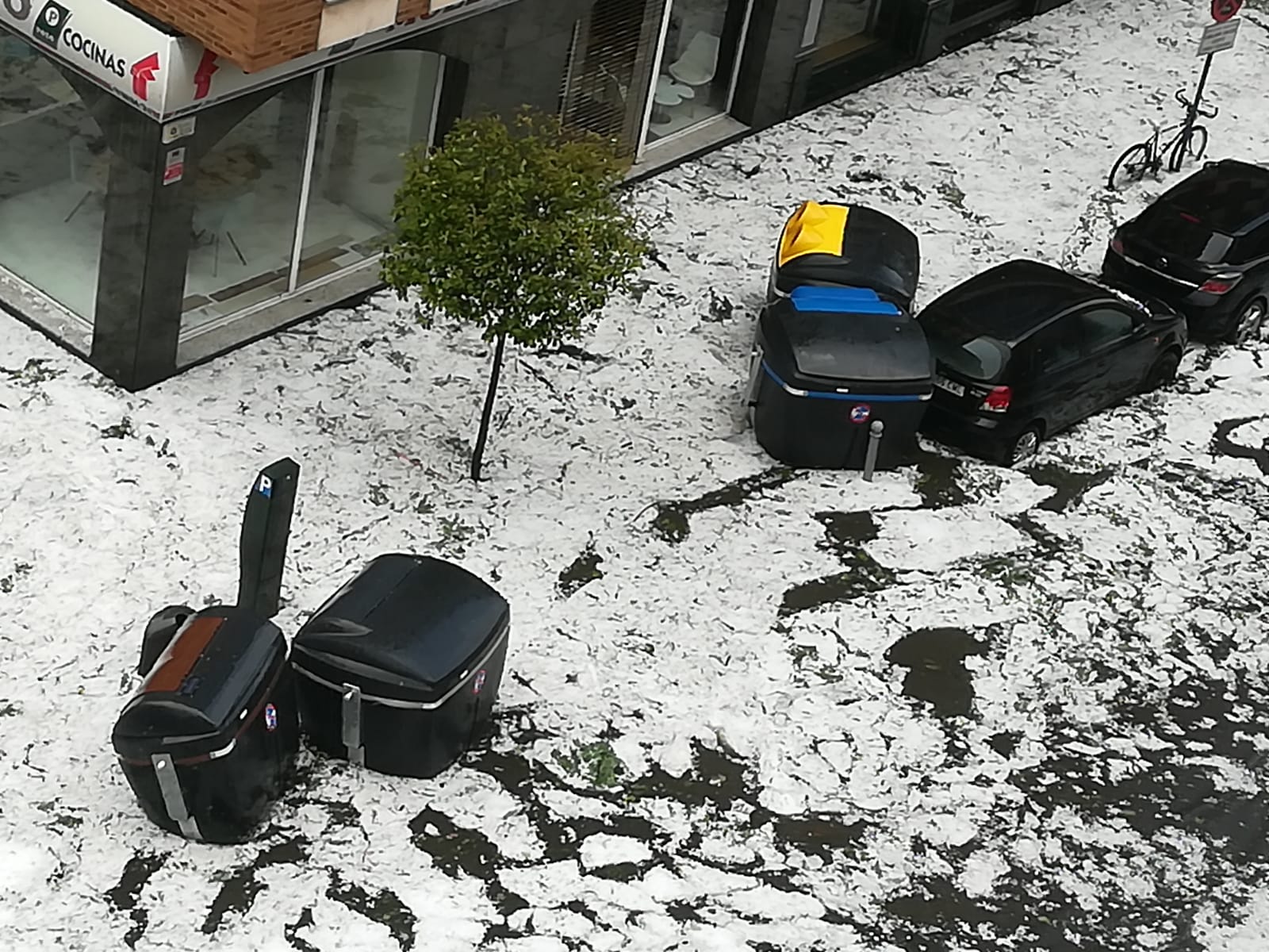 Las fotografías de la granizada de Vitoria