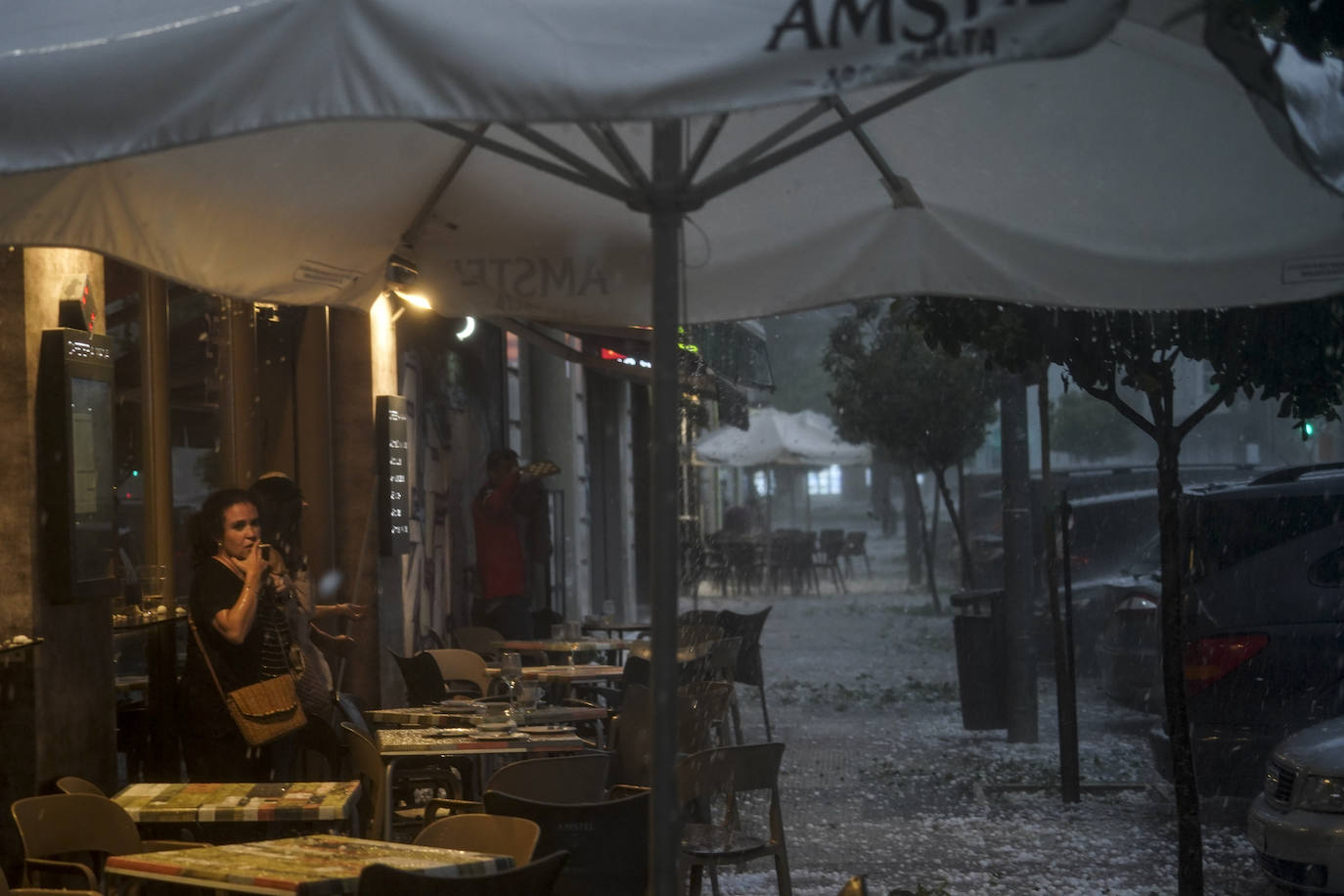 Las fotografías de la granizada de Vitoria