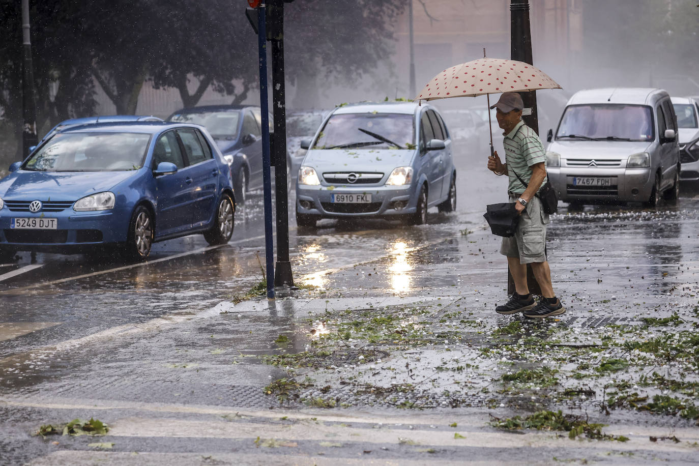 Las fotografías de la granizada de Vitoria