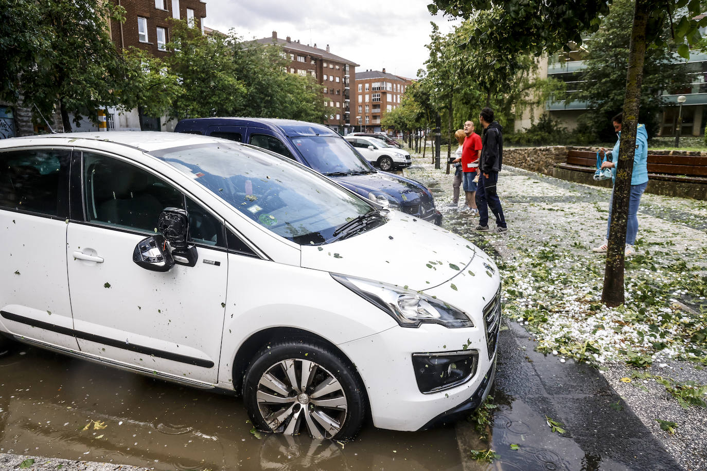 Las fotografías de la granizada de Vitoria