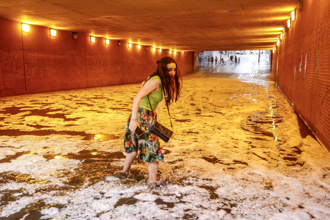 Las fotografías de la granizada de Vitoria