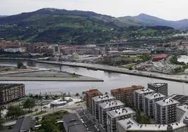 Vista de San Ignacio, Zorrozaurre y Punta Zorroza.