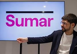 Lander Martínez, cabeza de lista por Sumar en Bizkaia.