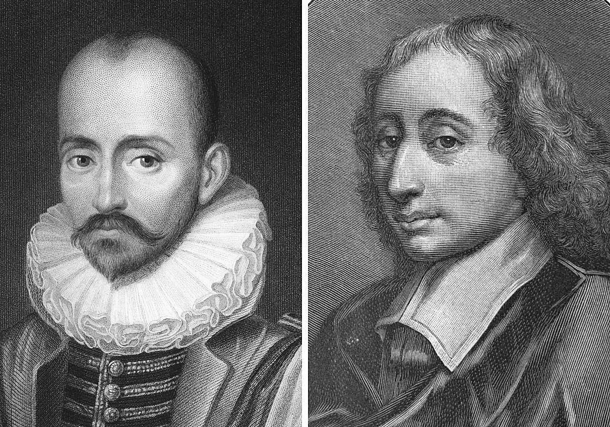Montaigne eta Pascalen erretratuak.