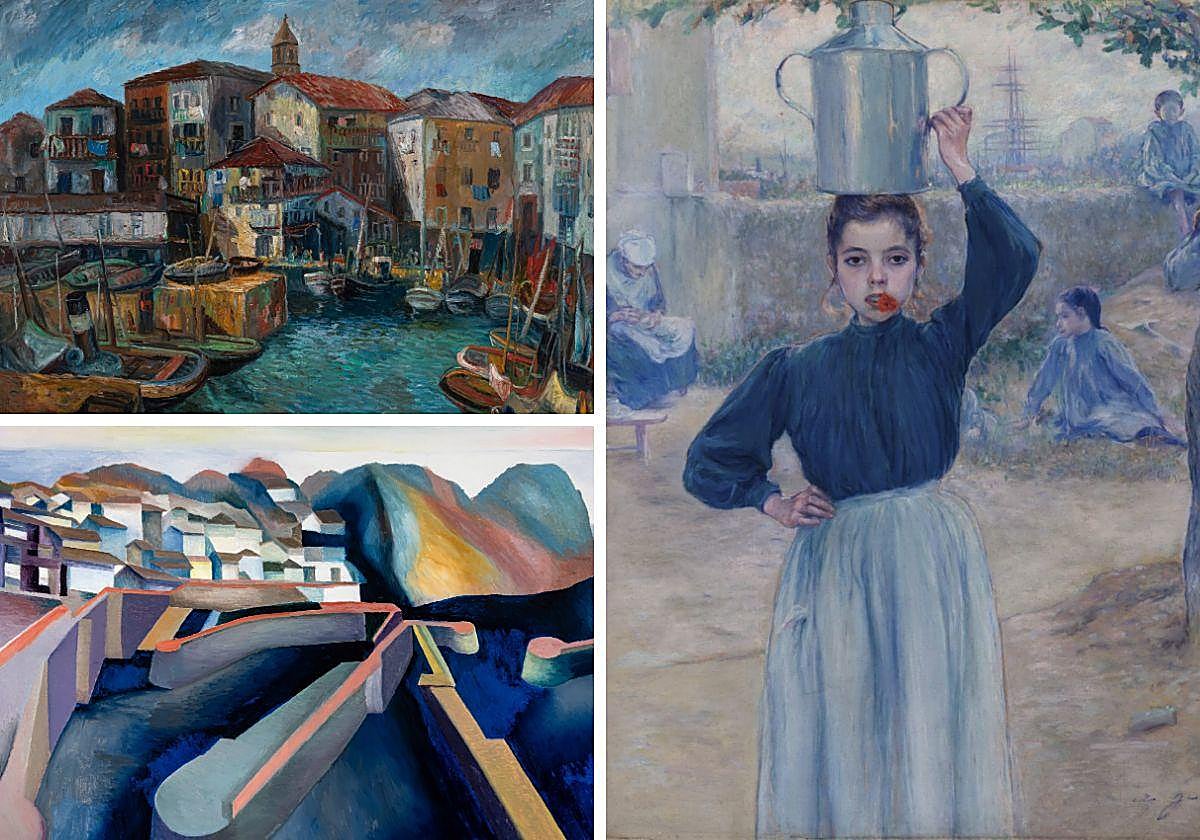 Erakusketan ikus daitezkeen koadro batzuk.