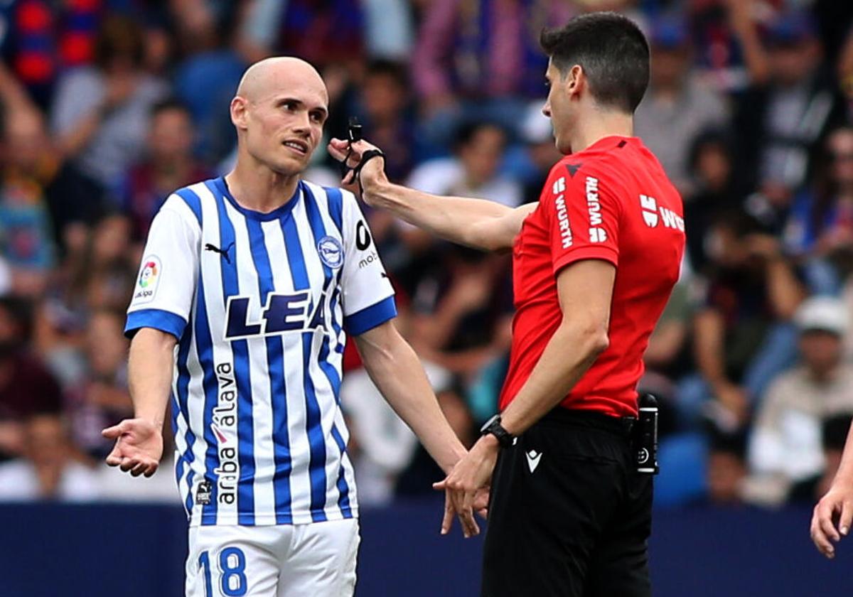 Guridi, en un partido de la pasada temporada.