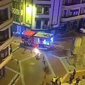 Los bolardos impidieron el acceso de los bomberos