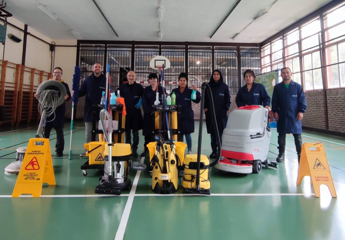 Alumnos del curso pionero que han desarrollado en Lea Artibai Teknik Ikastetxea.