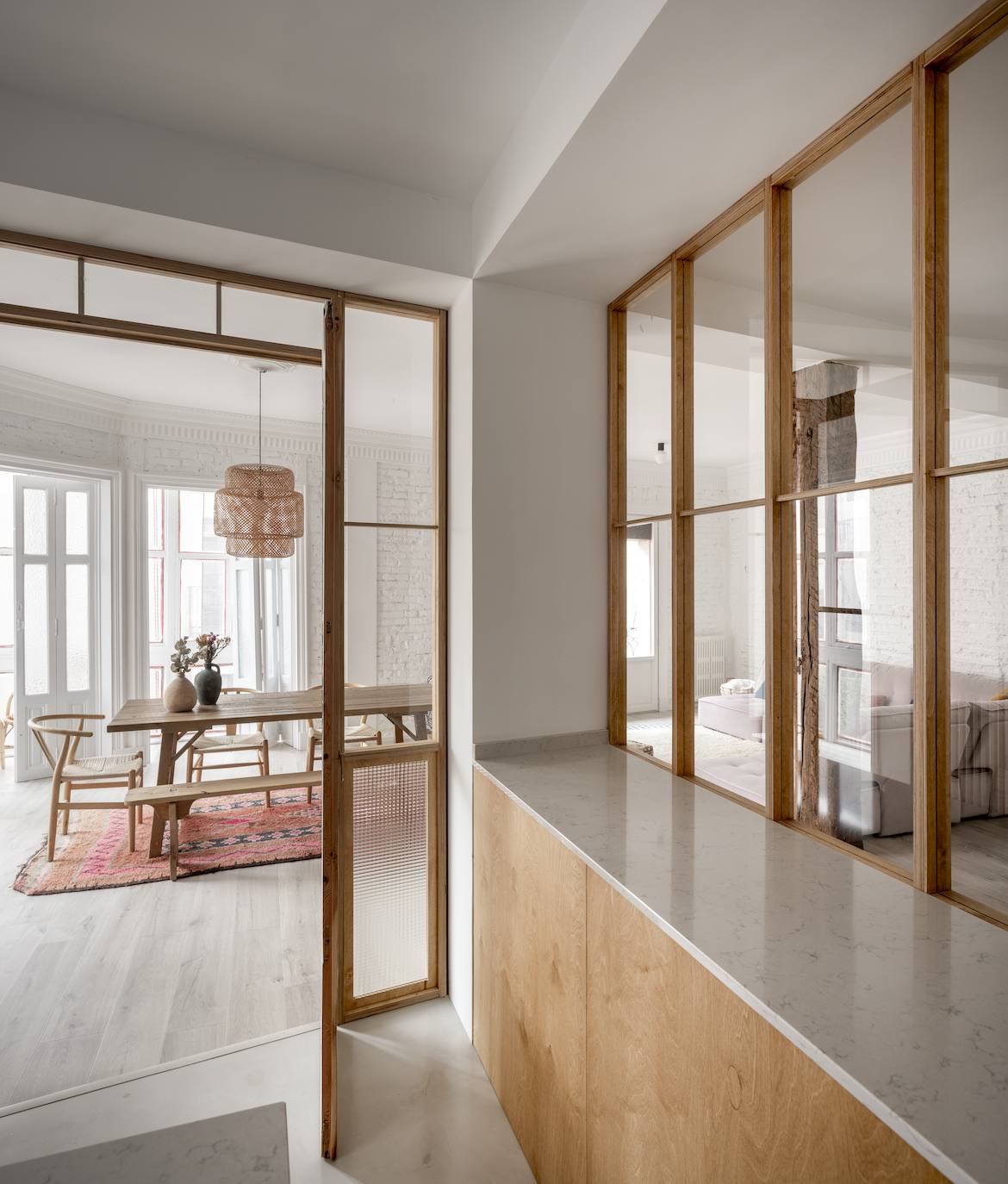 El piso clásico (pero moderno) de una pareja en el Casco Viejo