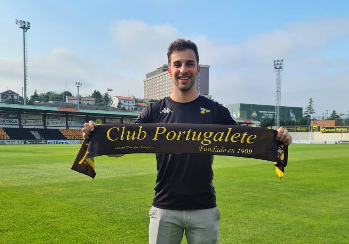 Unai Llorente será uno de los dos porteros del Portugalete la próxima temporada.