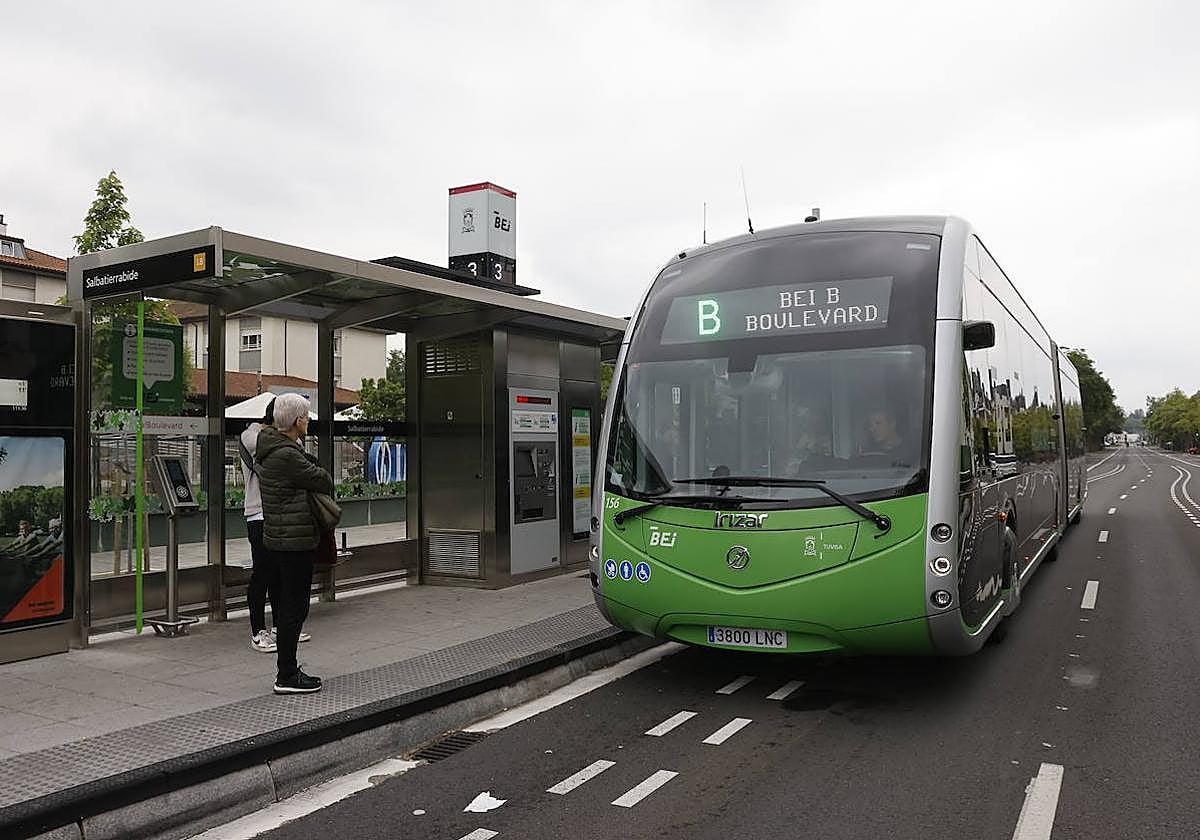 El BEI realiza una parada en Salvatierrabide.