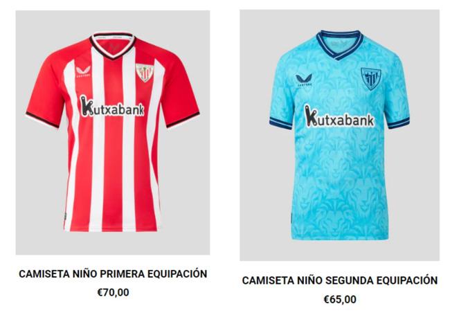 Mismo precio en la camiseta de niño que en el kit infantil, aunque más cara la primera equipación.