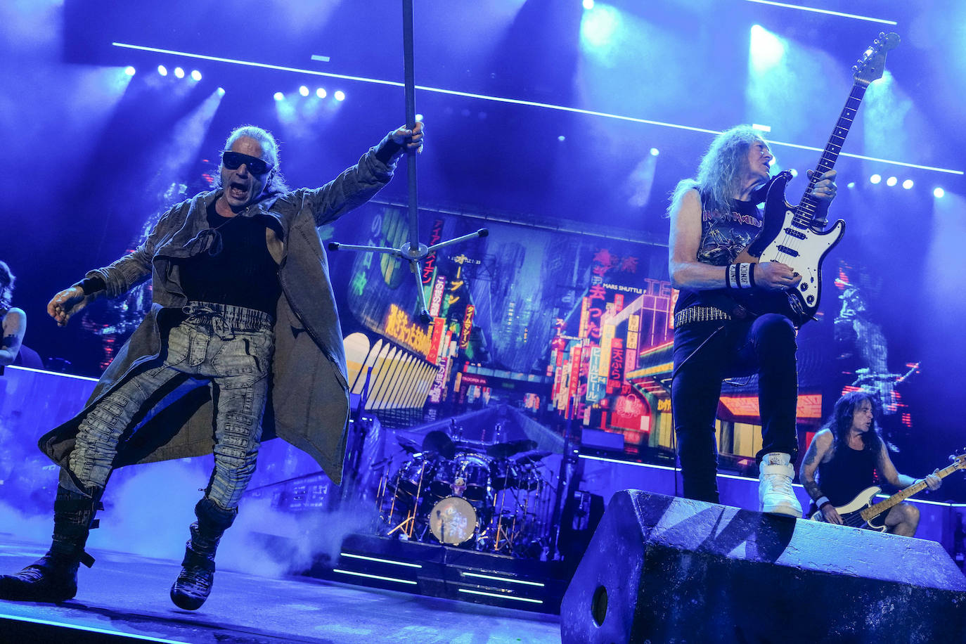 La banda, el martes en Barcelona.