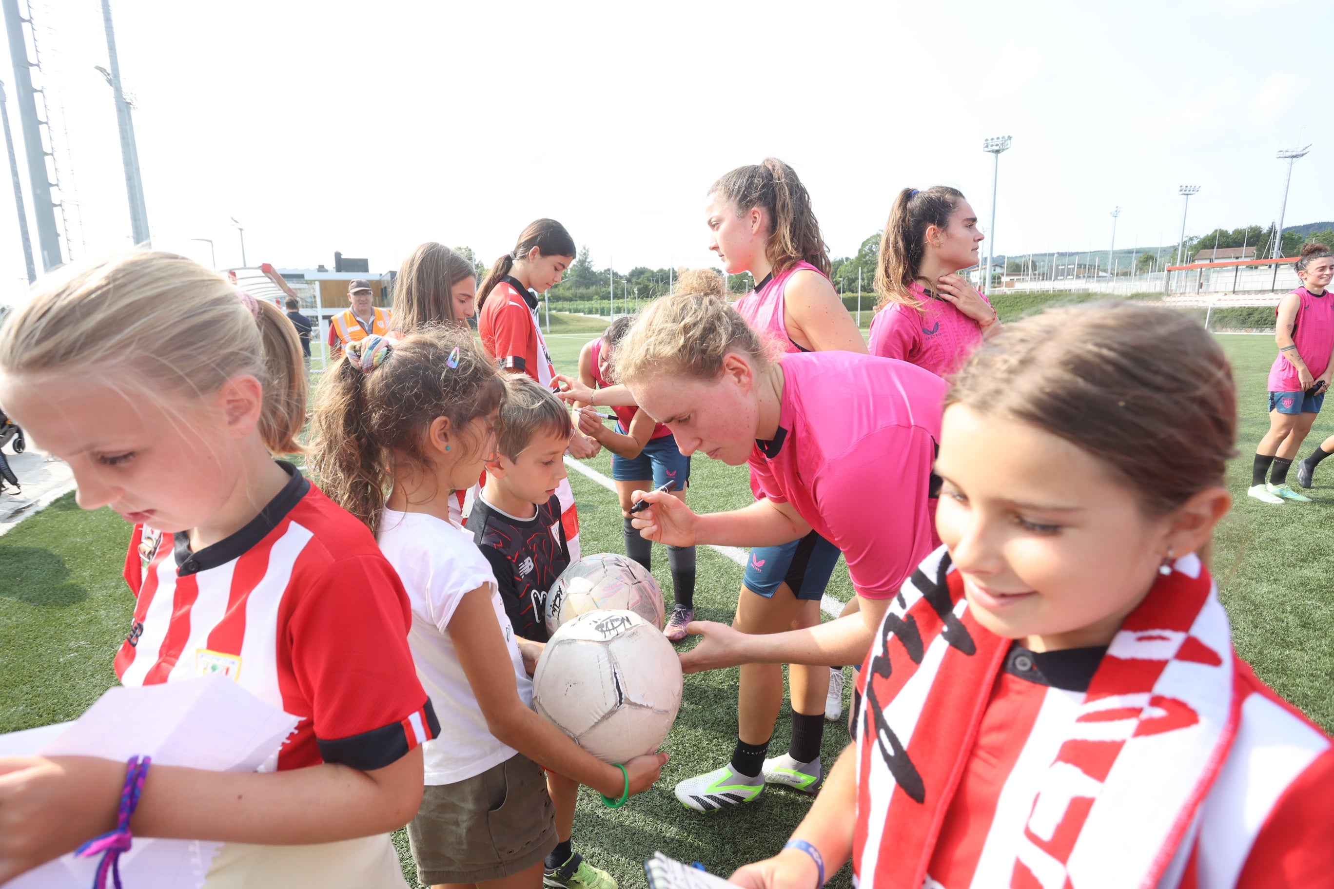 Primer entrenamiento del Athletic en Lezama