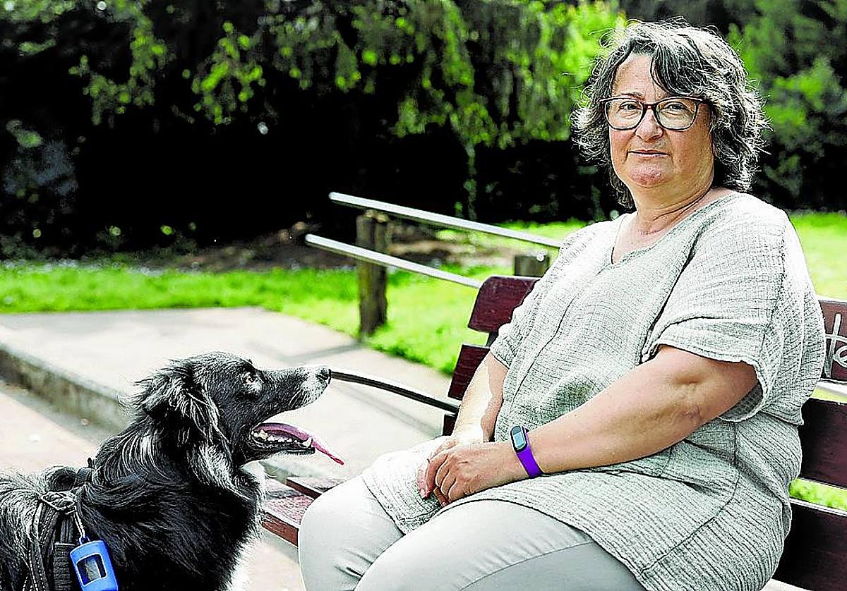 Josefa Domínguez, afectada por contaminación ambiental por amianto.