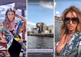 Sabrina Salerno disfruta de Bizkaia antes de su concierto en Santurtzi